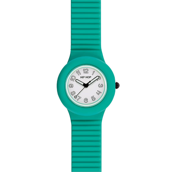 Orologio Hip Hop Numbers Collection 32 mm in silicone azzurro MISURA UNICA