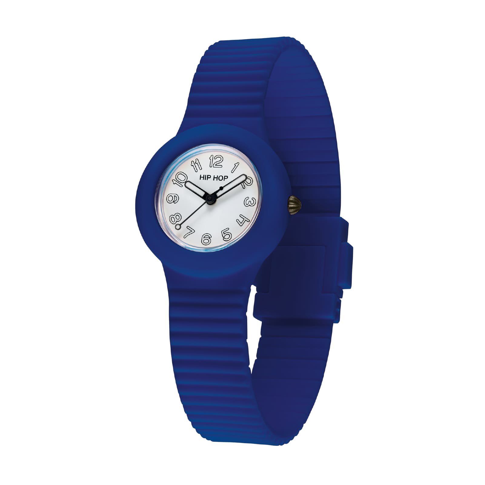 Orologio Hip Hop Numbers Collection 32 mm in silicone blu MISURA UNICA