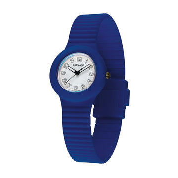 Orologio Hip Hop Numbers Collection 32 mm in silicone blu MISURA UNICA
