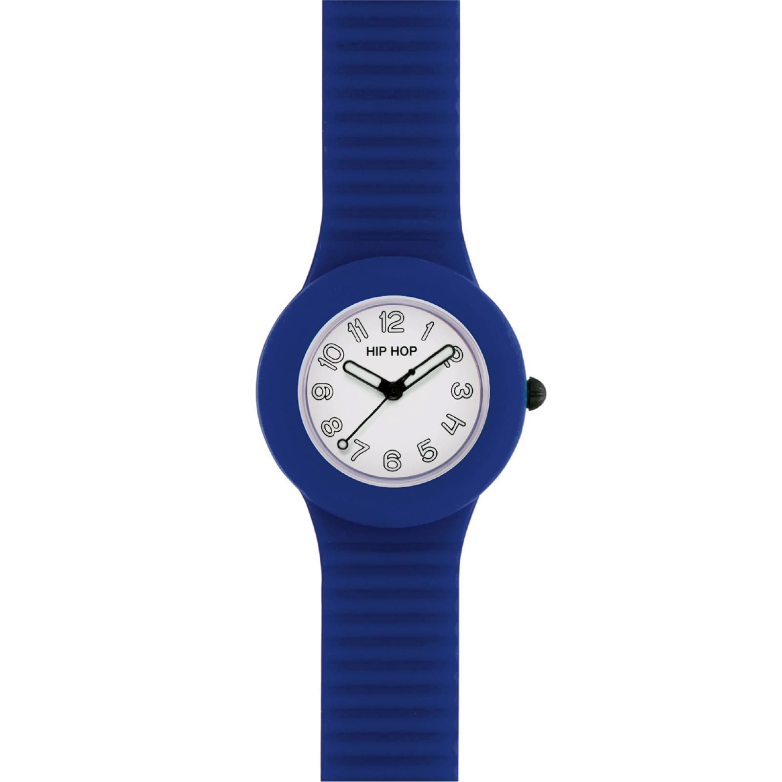 Orologio Hip Hop Numbers Collection 32 mm in silicone blu MISURA UNICA