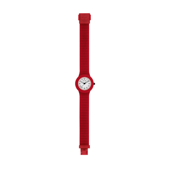 Orologio Hip Hop Numbers Collection 32 mm in silicone rosso MISURA UNICA