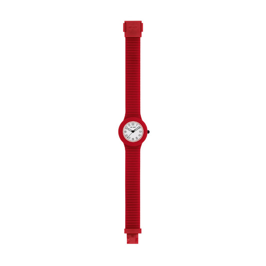 Orologio Hip Hop Numbers Collection 32 mm in silicone rosso MISURA UNICA