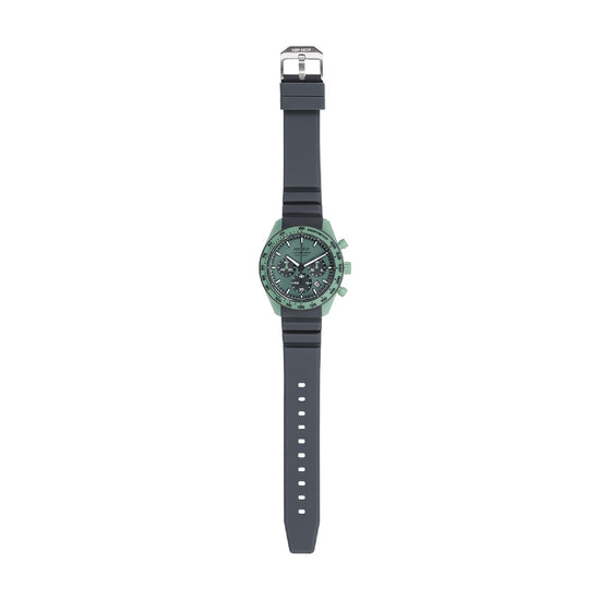 Orologio cronografo Hip Hop XT10 in silicone verde salvia MISURA UNICA