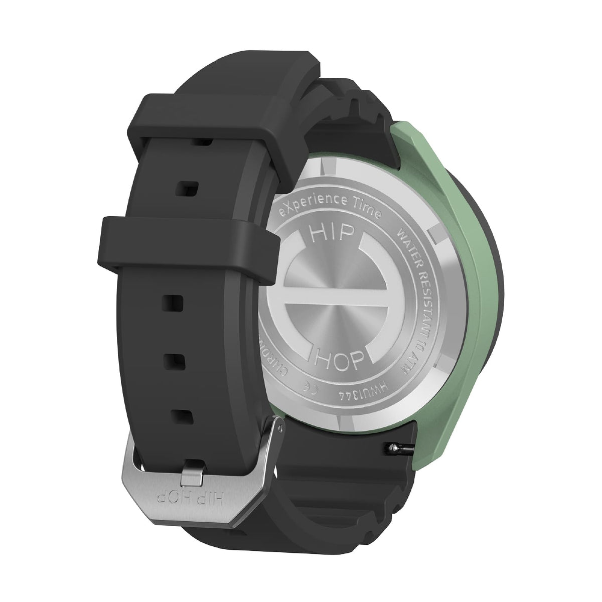 Orologio cronografo Hip Hop XT10 in silicone verde salvia MISURA UNICA