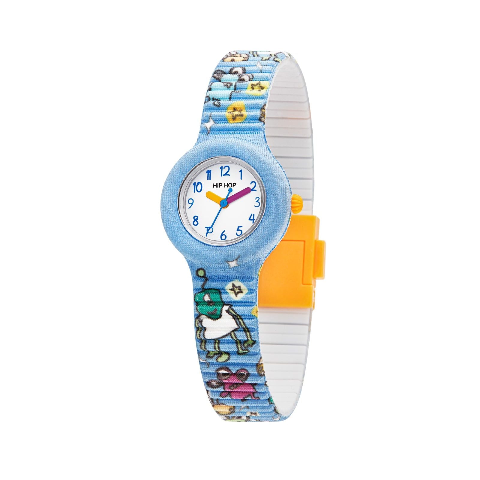 Orologio solo tempo Hip Hop Kids Fun bambino con cinturino fantasia HWU1176-1