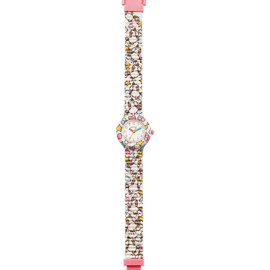 Orologio solo tempo Hip Hop Kids Fun bambina silicone, tessuto, unicorni HWU1179-2