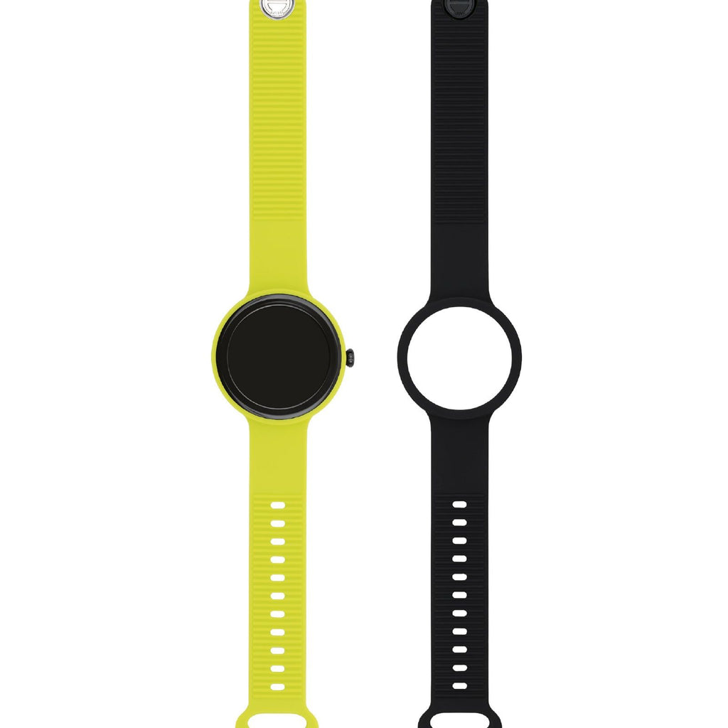 Orologio Smartwatch unisex Hip Hop Hero.Next cassa 41mm in ABS e cinturino in silicone giallo cyber lime HWU1195