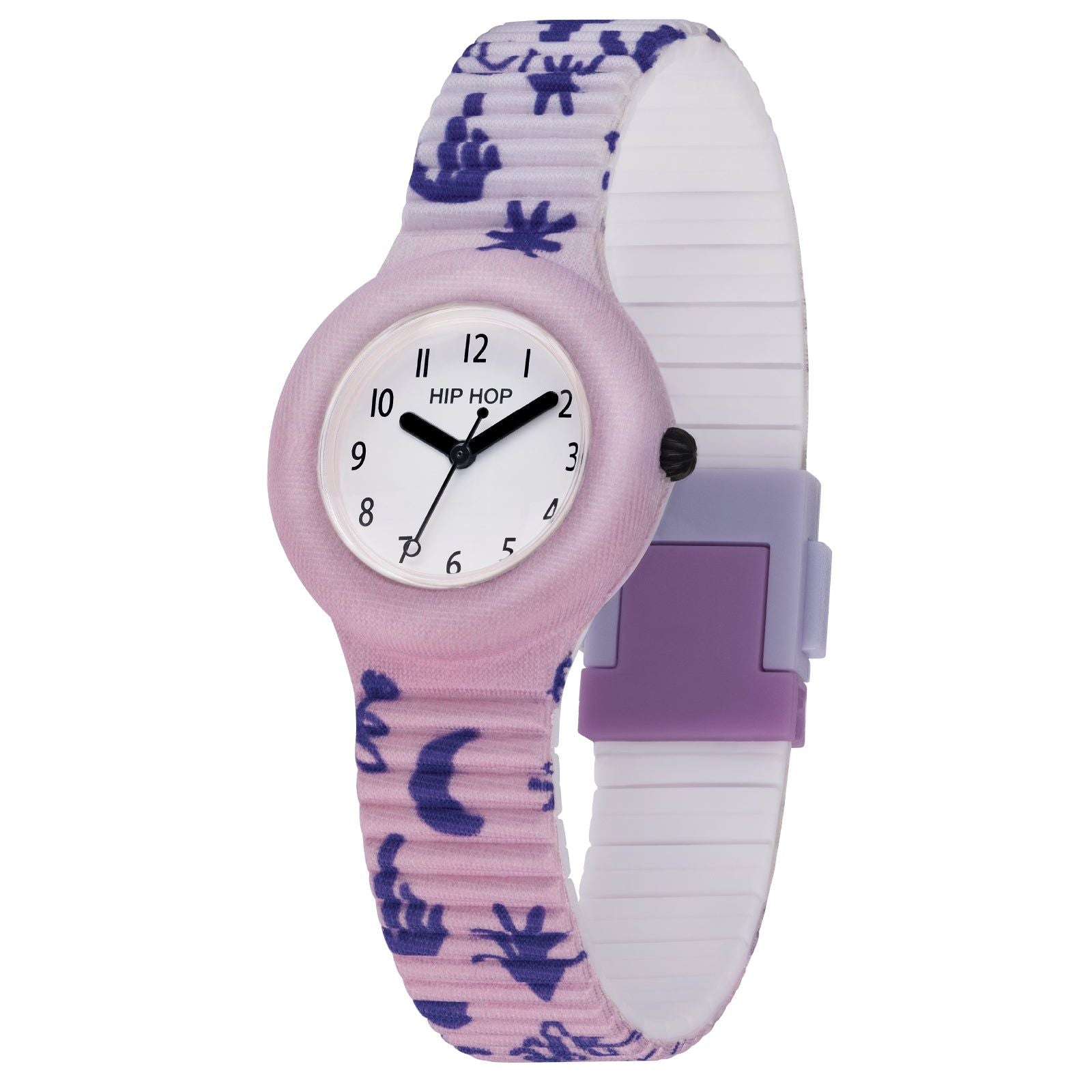 Orologio da donna Hip Hop California Vibes cassa 32mm e tessuto con lune e piante HWU1213-1