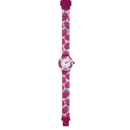 Orologio bambino/a Hip Hop Kids Fun cassa 28mm e tessuto rosa con lamponi HWU1216-2