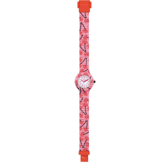 Orologio bambina Hip Hop Kids Fun cassa 28mm e tessuto con ciliegie cuore HWU1218-2