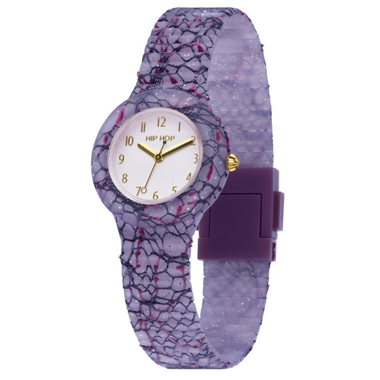 Orologio da donna Hip Hop California Vibes cassa 32mm e tessuto effetto crepa HWU1224-1