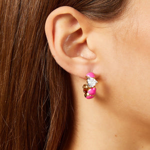 Orecchini Chiara Ferragni Cuoricino Neon da donna