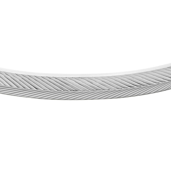 Bracciale rigido donna Fossil Harlow acciaio con texture a righe JF04665040-2