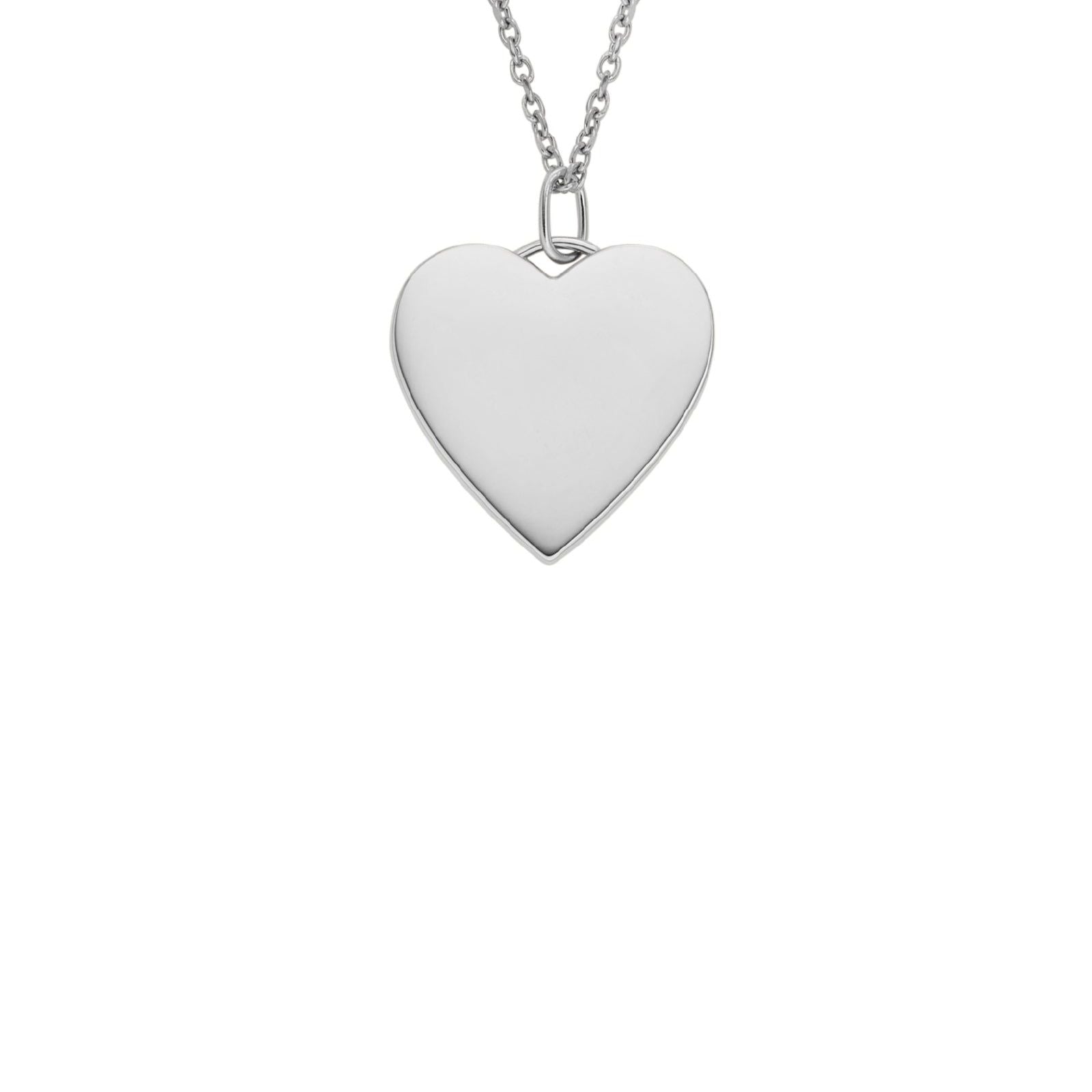 Collana Fossil Drew da donna in acciaio con catena rolò e ciondolo cuore JF04690040-1