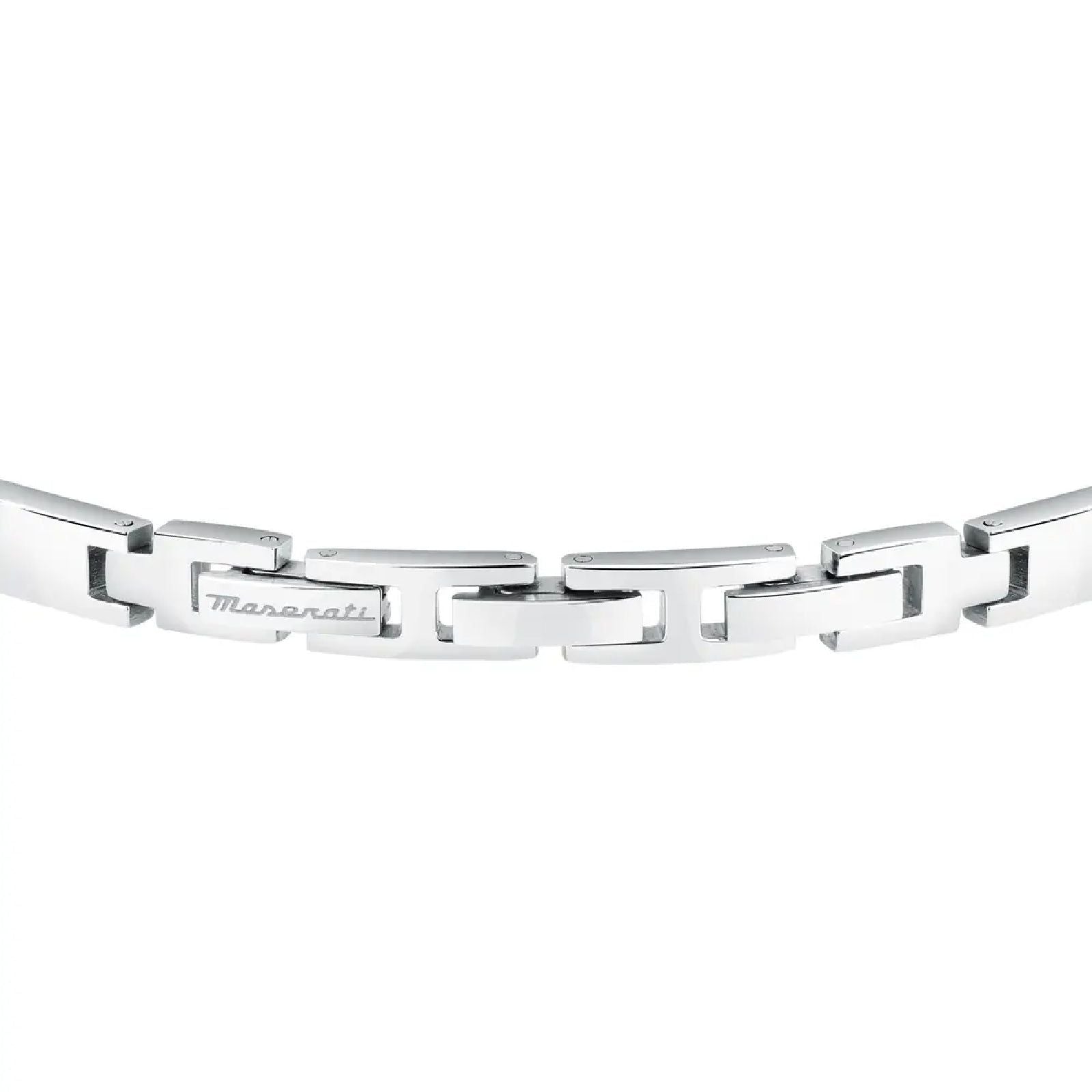 Bracciale uomo Maserati Ceramic in acciaio rosé e blu con ceramica nera JM224ATZ38-3