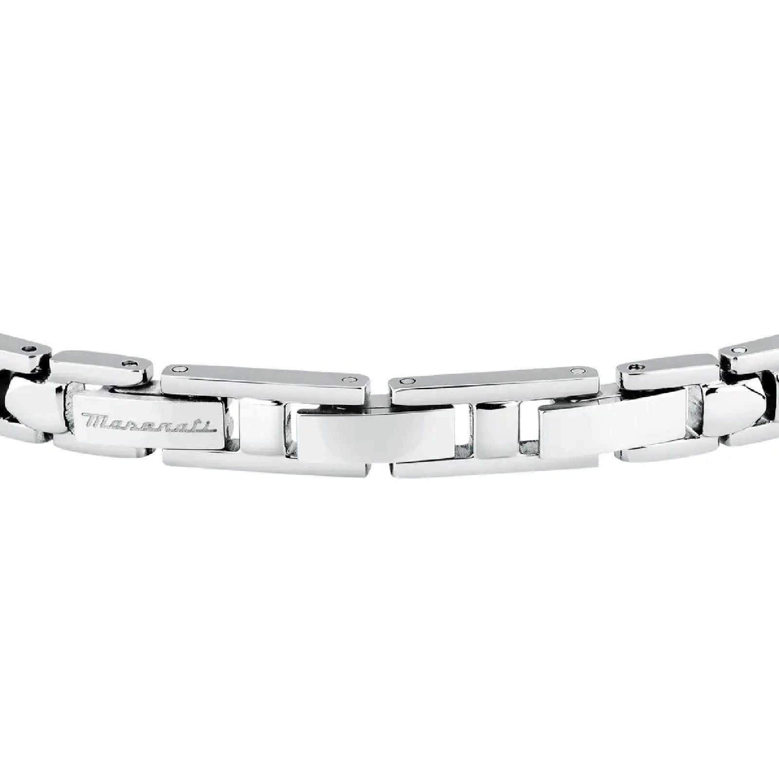 Bracciale uomo Maserati Ceramic in acciaio con 4 elementi in ceramica nera JM224ATZ40-3