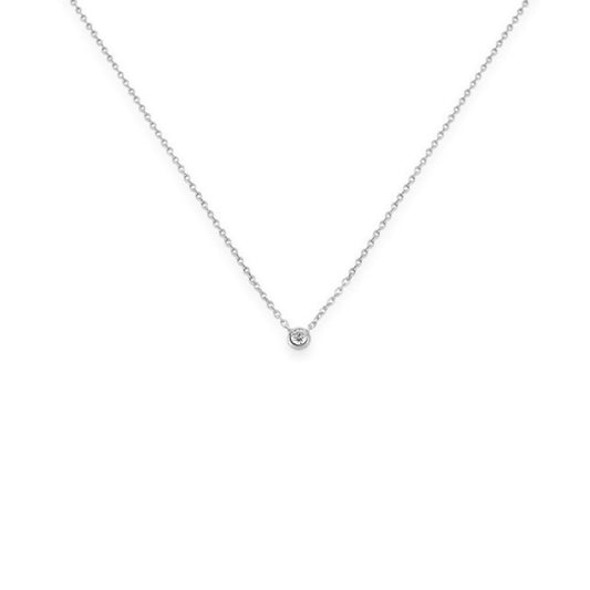 Collana punto luce donna Kurshuni Glint in argento con zircone KR2040-20SP-1