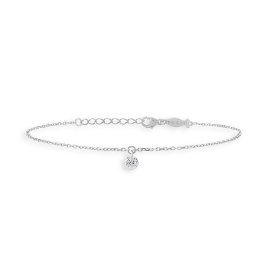 Bracciale donna Kurshuni Party Time argento con ciondolo cristallo KX075-1DLSP-1