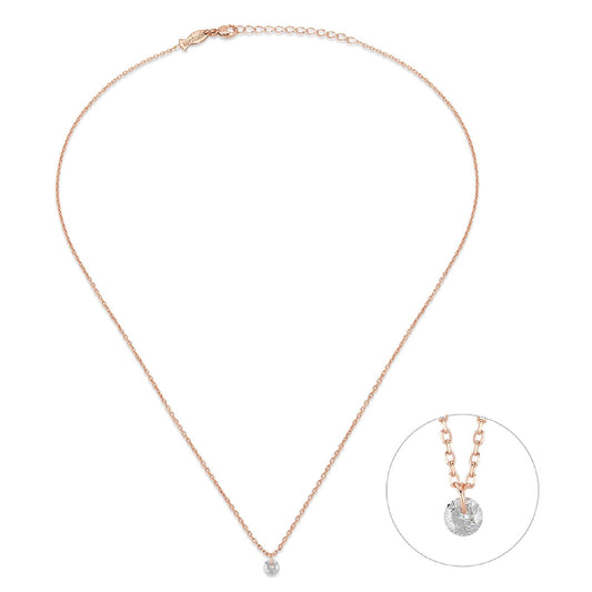 Collana donna Kurshuni Party Time argento rosé con ciondolo cristallo KX075-2DLRS-2
