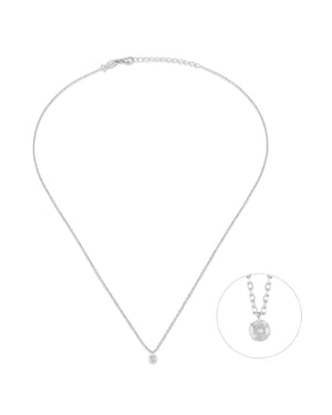 Collana punto luce da donna Kurshuni Party Time in argento 925 con ciondolo di cristallo KX075-2DLSP