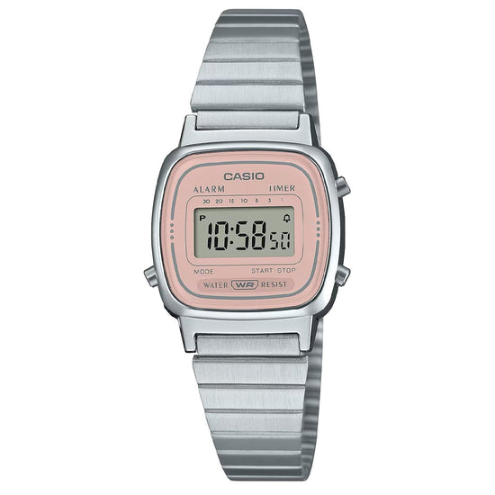 Orologio digitale donna Casio Vintage Soft Color quadrante rosa 30x24mm LA670WEA-4A2EF-1