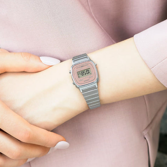 Orologio digitale donna Casio Vintage Soft Color quadrante rosa 30x24mm LA670WEA-4A2EF-3