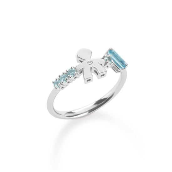 Anello leBebé Les Bonbons da donna in oro bianco LBB850-1