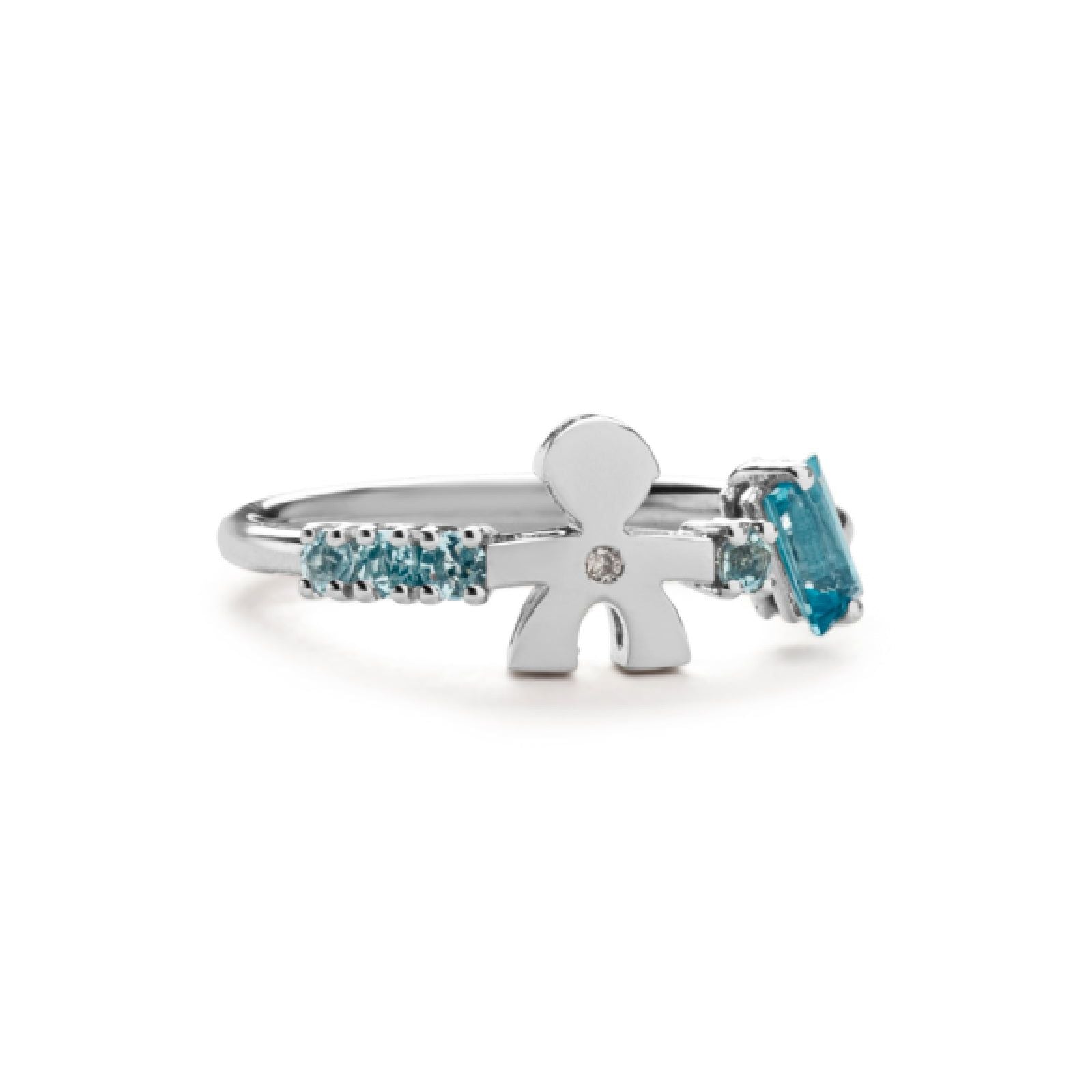 Anello leBebé Les Bonbons da donna in oro bianco LBB850-2