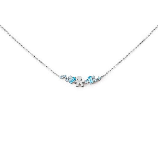 Collana leBebé Les Bonbons da donna in oro bianco LBB854-1