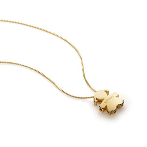 Collana girocollo leBebé I Tesorini da donna in oro giallo 18kt con catena e ciondolo a forma di bimba di misura 1 cm LBB919