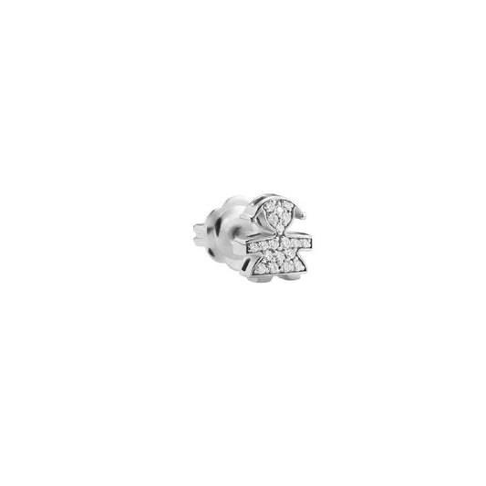 Mono orecchino donna leBebé I Tesorini oro bianco bimba di diamanti 0,08ct LBB955-1