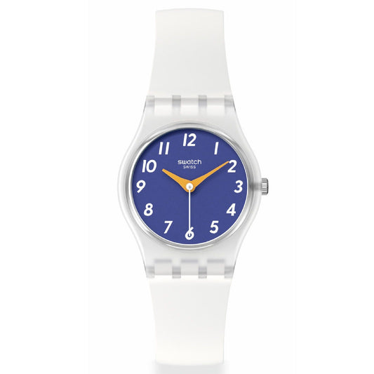 Orologio donna Swatch Essentials in plastica e silicone bianco 25mm LE108-1