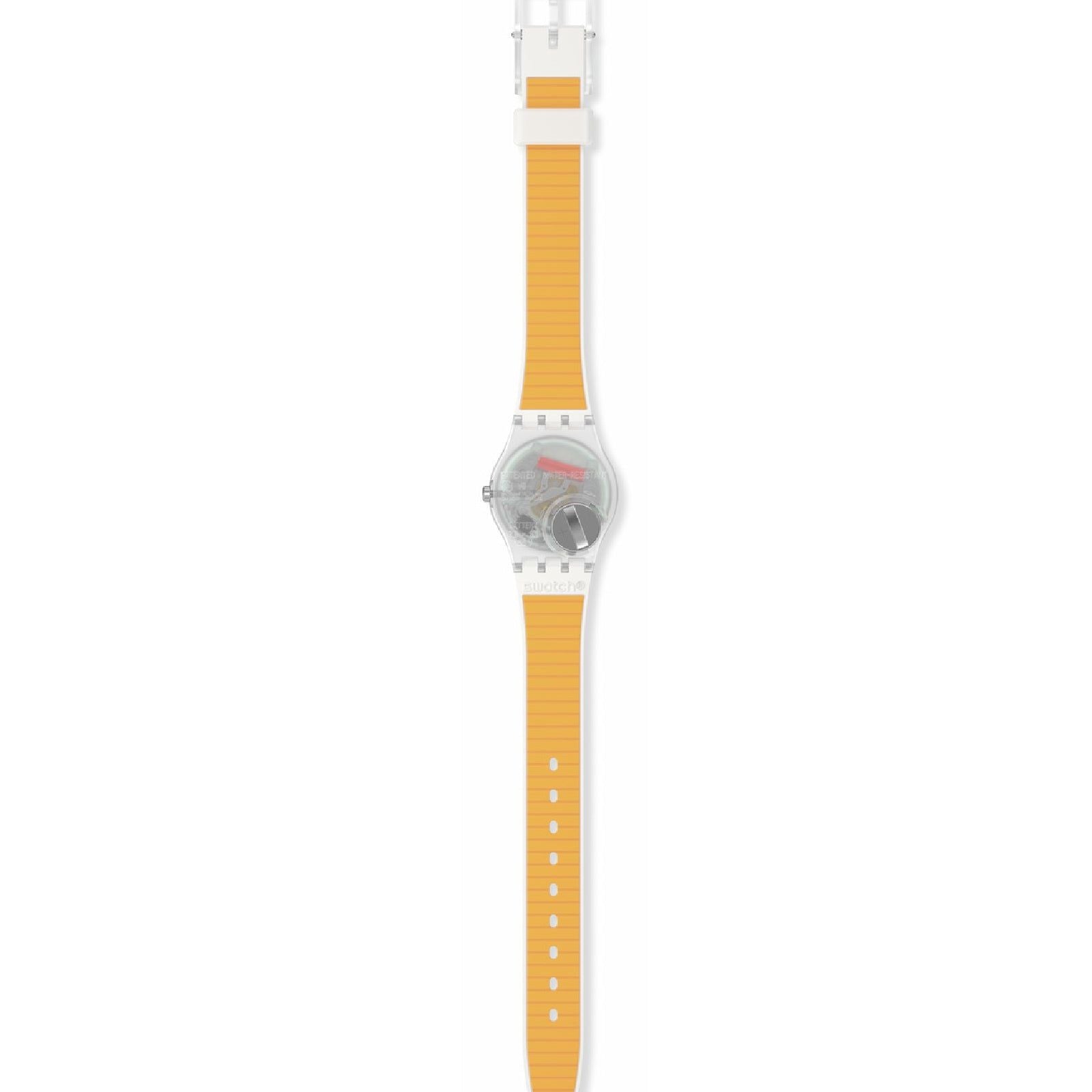 Orologio donna Swatch Essentials in plastica e silicone bianco 25mm LE108-3