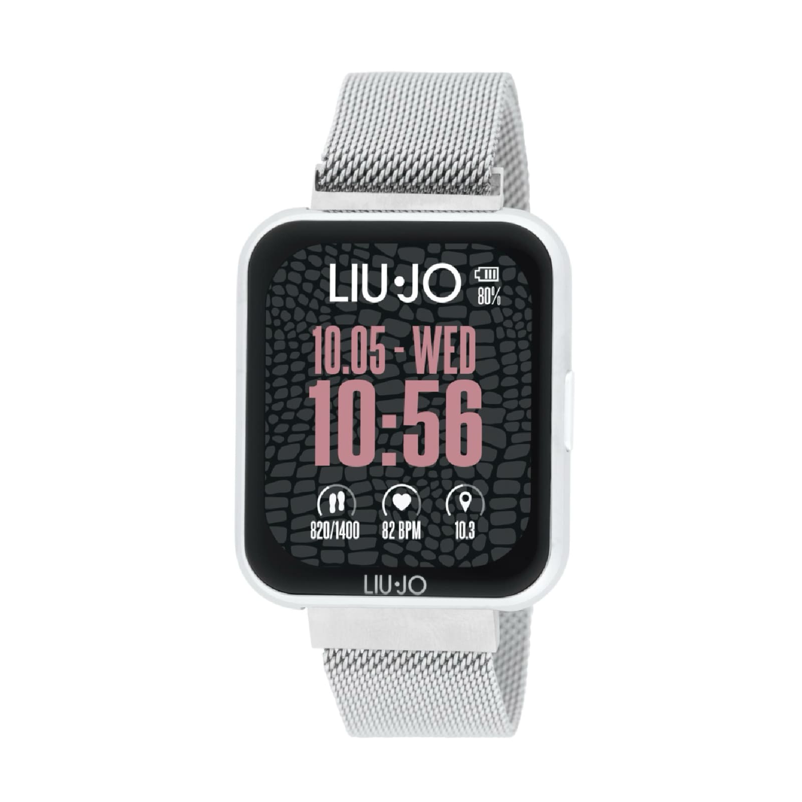 Smartwatch Liu Jo Voice Slim 2.0 in acciaio maglia Milano MISURA UNICA
