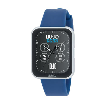 Smartwatch Liu Jo Voice Slim 2.0 in metallo e cinturino blu MISURA UNICA