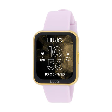 Smartwatch Liu Jo Voice Slim 2.0 dorato e cinturino rosa MISURA UNICA