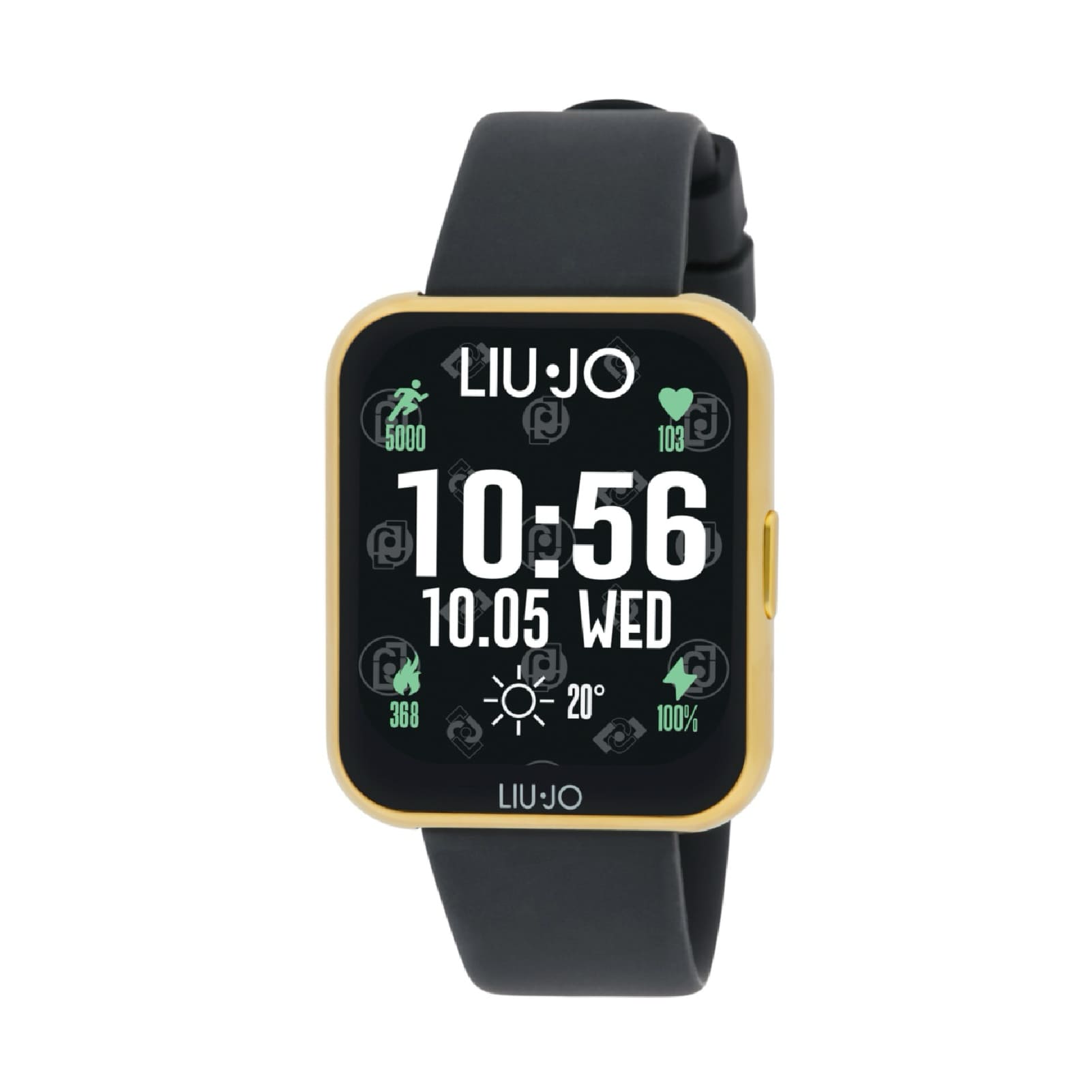 Smartwatch Liu Jo Voice Slim 2.0 dorato e cinturino nero MISURA UNICA
