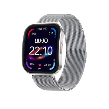 Smartwatch Liu Jo Voice Curved in acciaio con maglia Milano MISURA UNICA