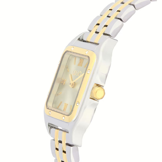 Orologio solo tempo Liu Jo in acciaio bicolor squadrato MISURA UNICA