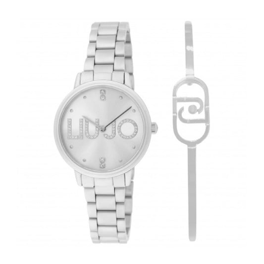 Set da donna orologio e bracciale rigido Liu Jo in acciaio MISURA UNICA