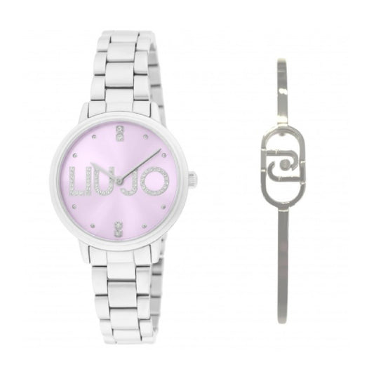 Set orologio e bracciale Liu Jo in acciaio e quadrante glicine MISURA UNICA
