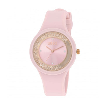 Orologio solo tempo donna Liu Jo in silicone rosa e cristalli MISURA UNICA
