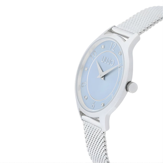 Orologio Liu Jo Casual Aura Lux azzurro con maglia Milano MISURA UNICA