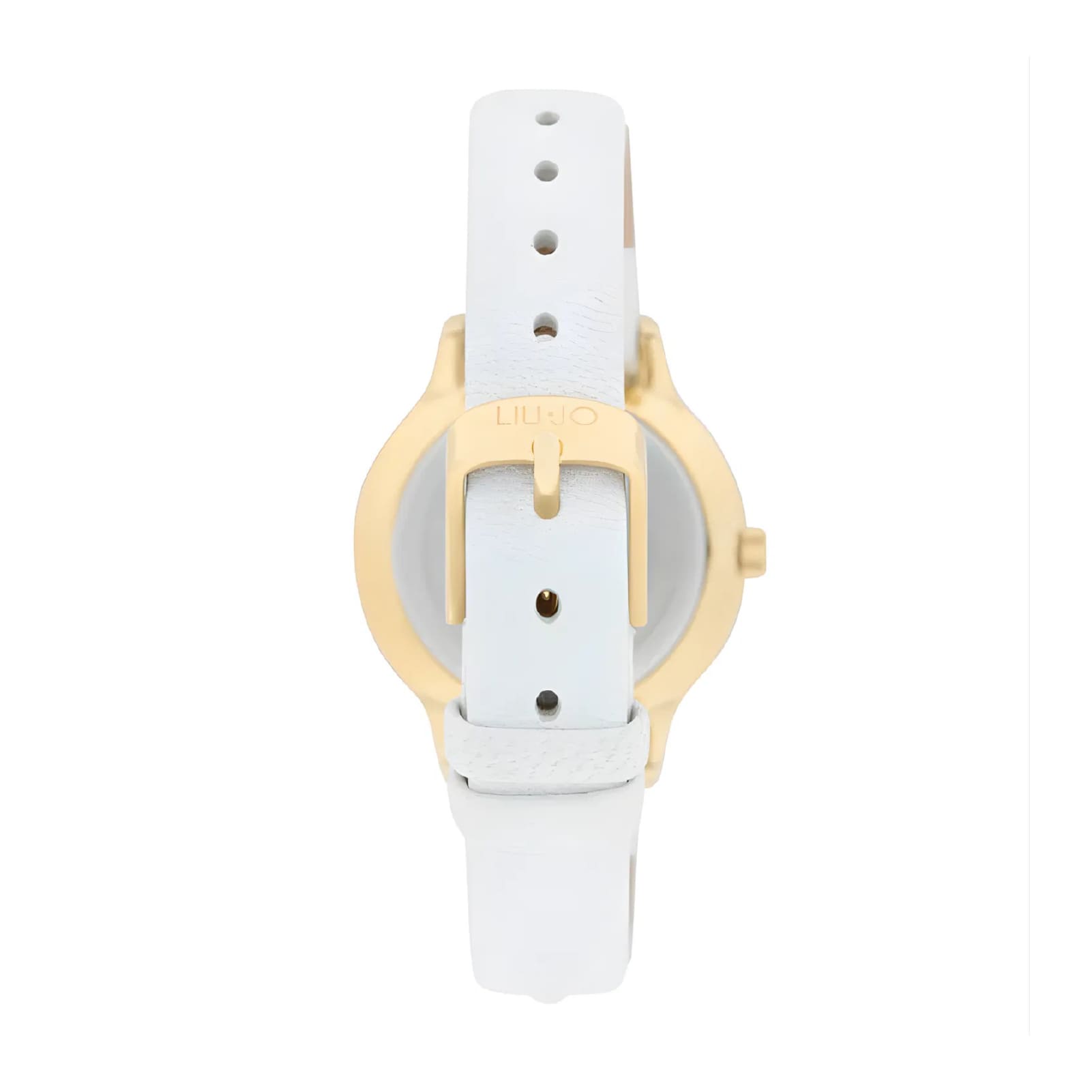 Orologio Liu Jo Casual Aura Lux bianco e oro cinturino pelle MISURA UNICA