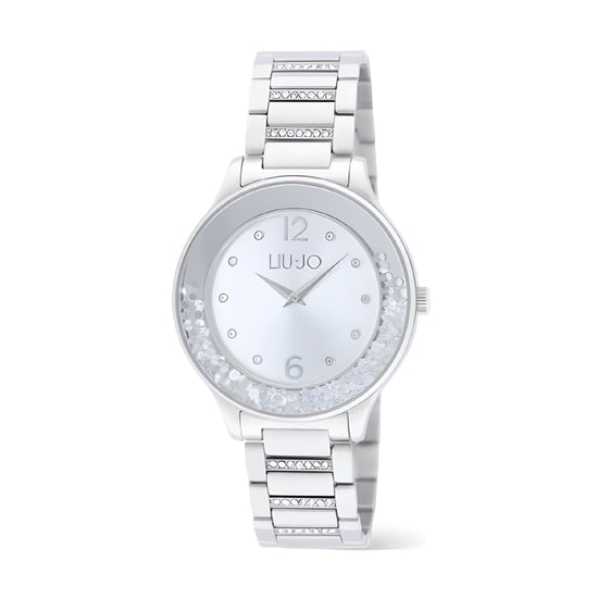 Orologio al quarzo Liu Jo Dancing bracciale acciaio e cristalli MISURA UNICA