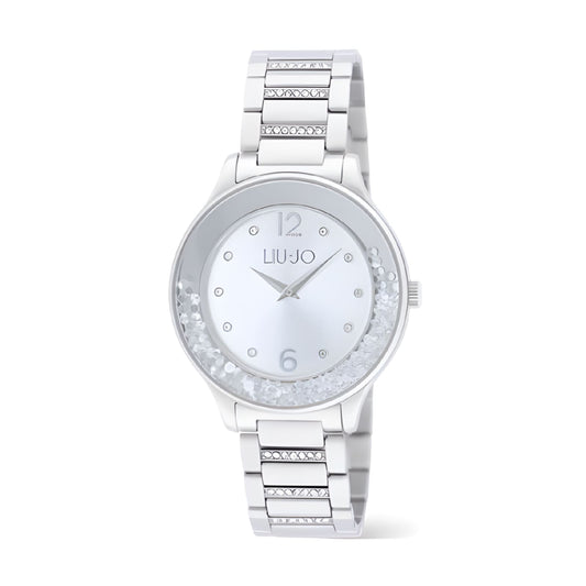 Orologio al quarzo Liu Jo Dancing bracciale acciaio e cristalli MISURA UNICA