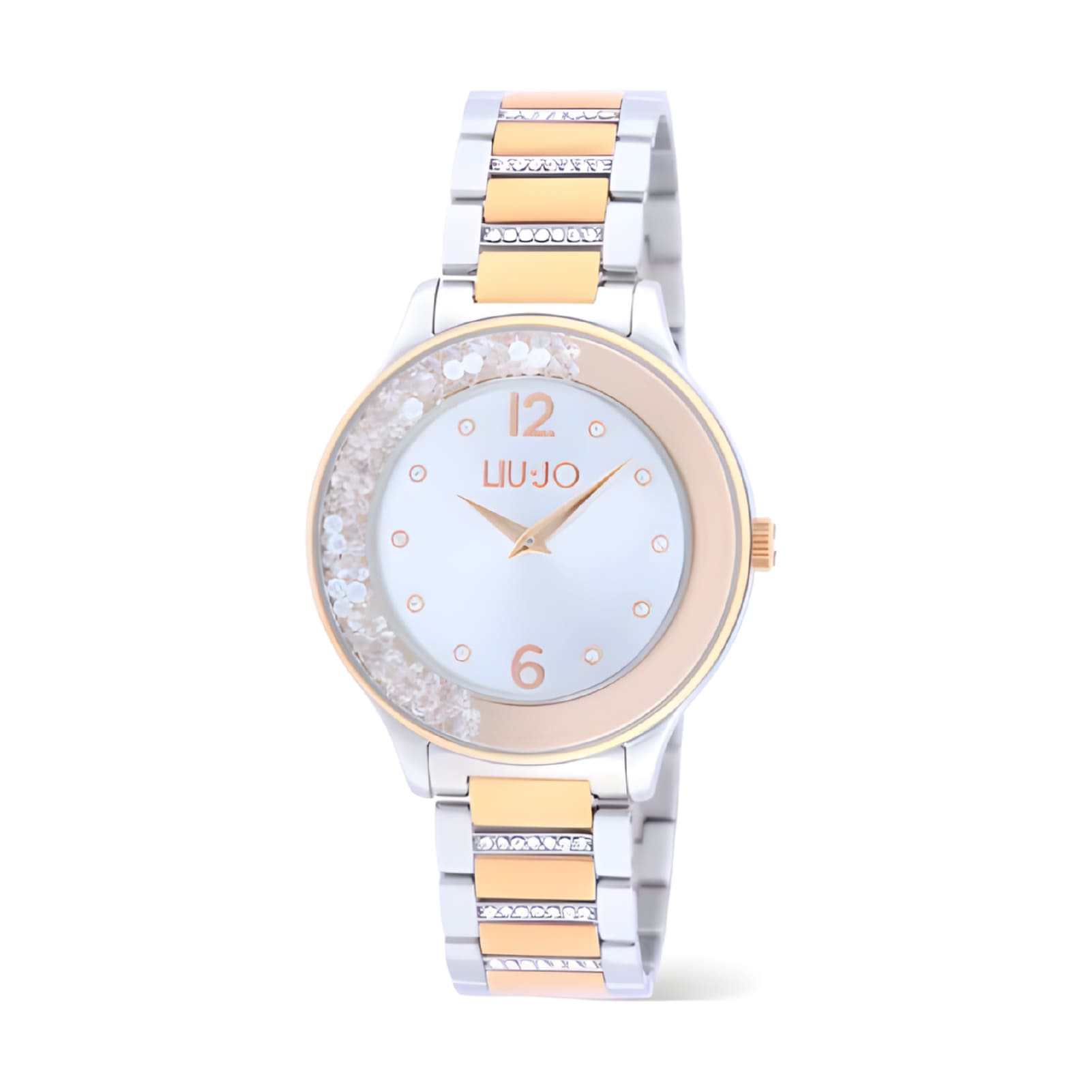 Orologio al quarzo Liu Jo Dancing bracciale acciaio e oro rosa MISURA UNICA