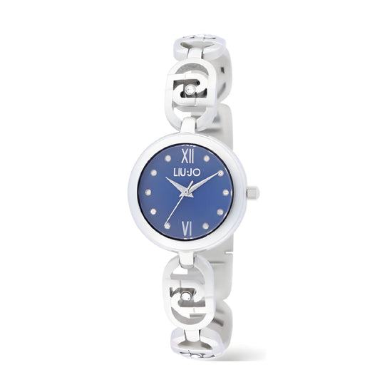 Orologio solo tempo Liu Jo Identity quadrante blu cristalli MISURA UNICA