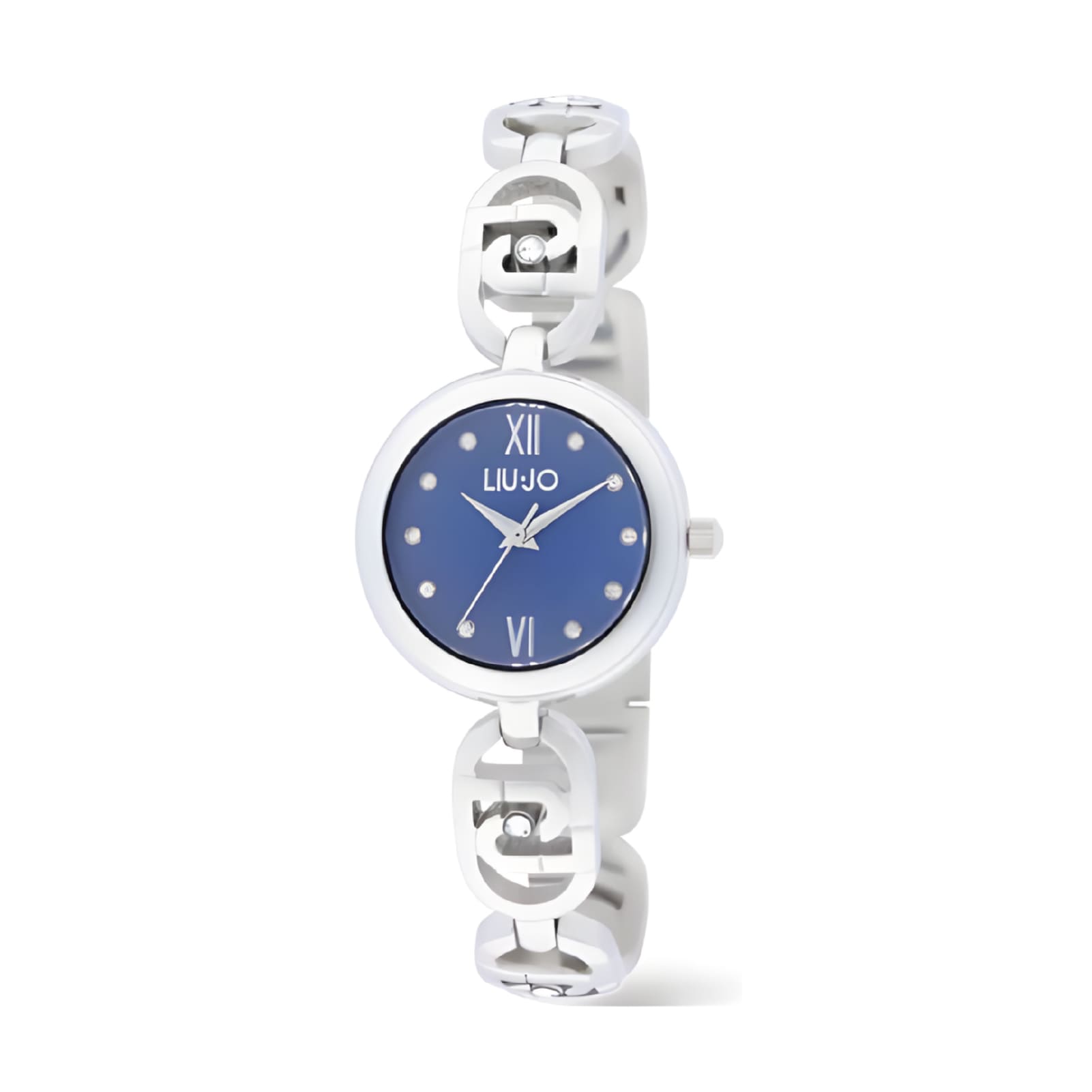 Orologio solo tempo Liu Jo Identity quadrante blu cristalli MISURA UNICA