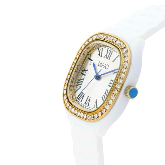 Orologio solo tempo Liu Jo silicone bianco e dettagli dorati MISURA UNICA